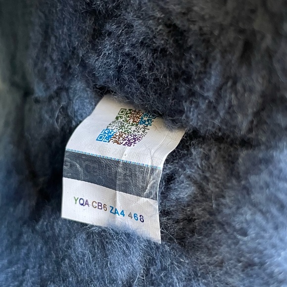 UGG Bailey Bow Retro Spots Ocean Blue Boots - Picture 9 of 9